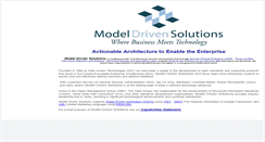 Desktop Screenshot of modeldriven.com